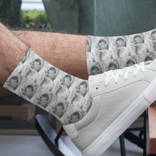 Calcetines Personalizar de fotografía divertida familia bebé