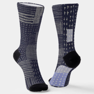 Calcetines Personalizar el sashiko japonés como patrón
