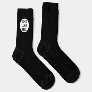Calcetines Personalizar Logo de la empresa Black White