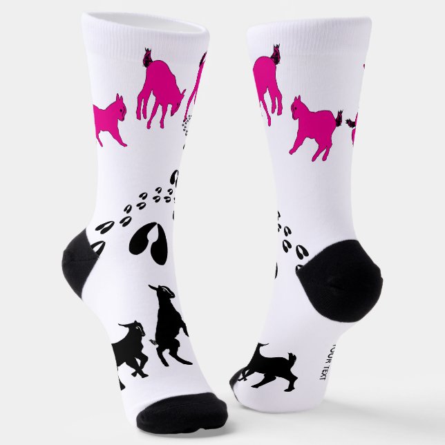 Calcetines PERSONALIZE Dancing Goats and HoofPrints (Angular)