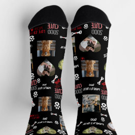 Calcetines Personalized Dog Photo Socks - Custom Name 