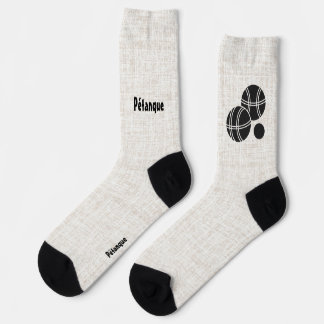 Calcetines Petanca, Bolas, Boules y Cochonnet Silueta
