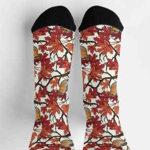 Calcetines Petirrojos en arce en blanco deslucido