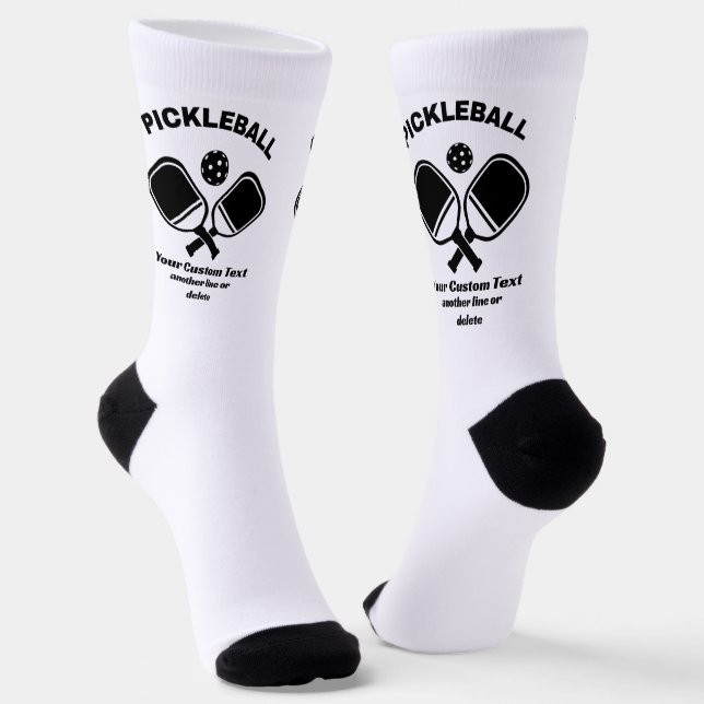 Calcetines Pickleball Club Paddle & Ball Personalizado (Angular)