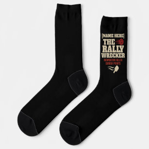 Calcetines Pickleball Nombre Personalizado El Destructor de R