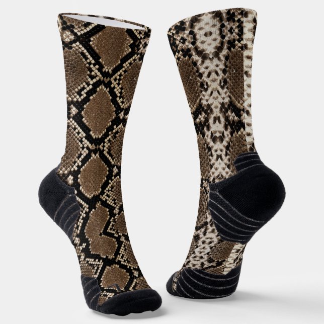 Calcetines Piel de serpiente Python falsa (Angular)
