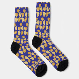 Calcetines Pierogies para Todos Fondo Azul