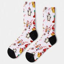 Pies festivos: Socks de caracteres para Navidades