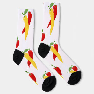 Calcetines Pimientos Chili Rojo Amarillo Verde Thunder_Cove