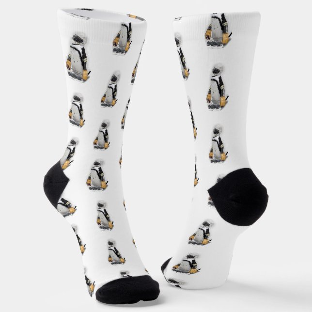 Calcetines Pingüino de hockey sobre hielo (Angular)