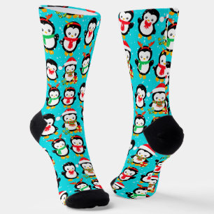 Calcetines Pingüinos guapos en el país de las maravillas del 