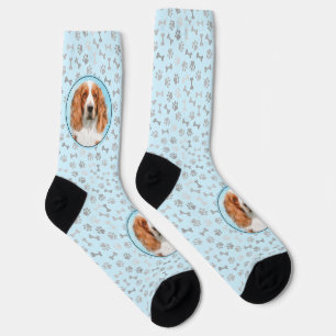 Calcetines Pintado español de Springer galesa - Arte de perro