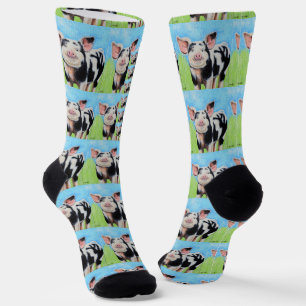 Calcetines Pintado feliz de Cerdito