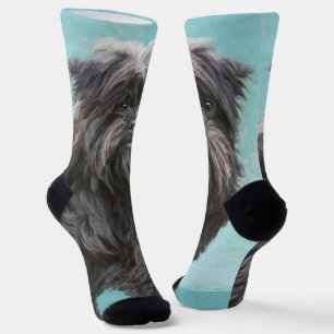 Calcetines Pintura Affenpinscher - Arte Perro Original Cuto