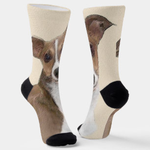 Calcetines Pintura de Galgo Italiano - Arte de Perro Original
