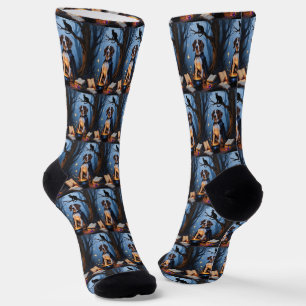 Calcetines Pintura de Halloween singulares de Bluetick