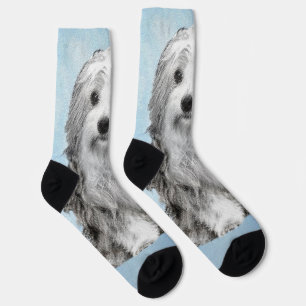 Calcetines Pintura de Lowchen - Arte de perro original lindo