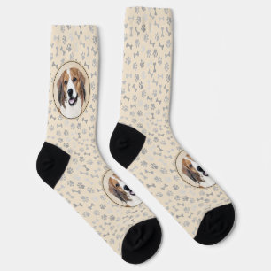 Calcetines Pintura de Nederlandse Kooikerhondje - Arte de per