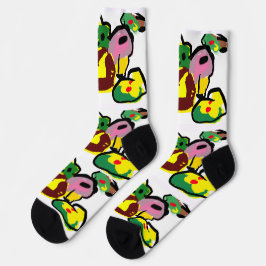 Calcetines Pintura de pavo real