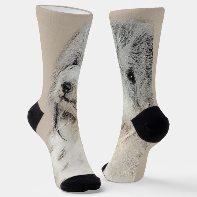 Calcetines Pintura Havanesa (Dorada Sable) - Arte Perro Origi (Angular)