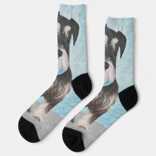 Calcetines Pintura Schnauzer (en miniatura) - Perro original