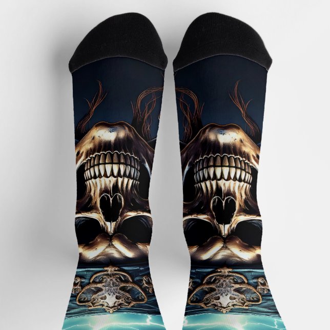 Calcetines Pirate Skull with Swords (Arriba)