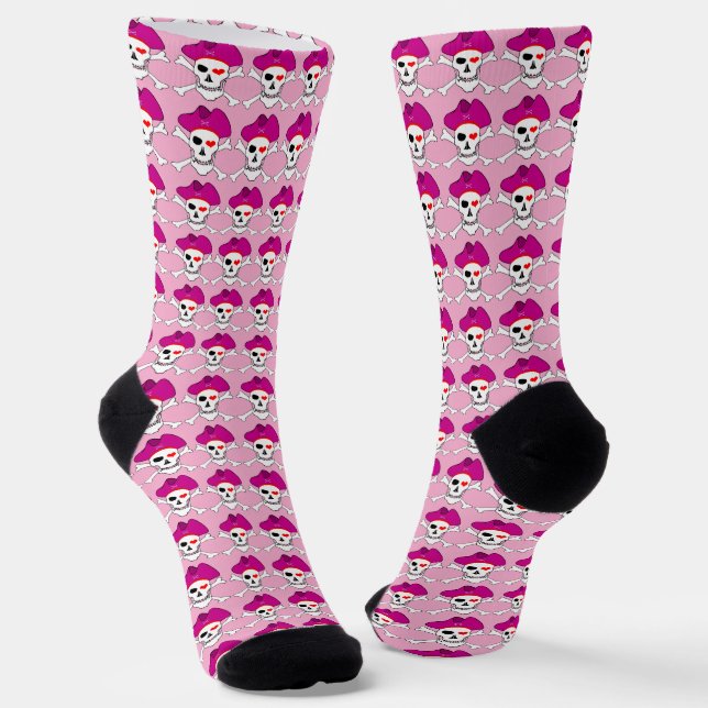 Calcetines Pirates Socks, Capitán Grace, Bandera, Moda de bar (Angular)