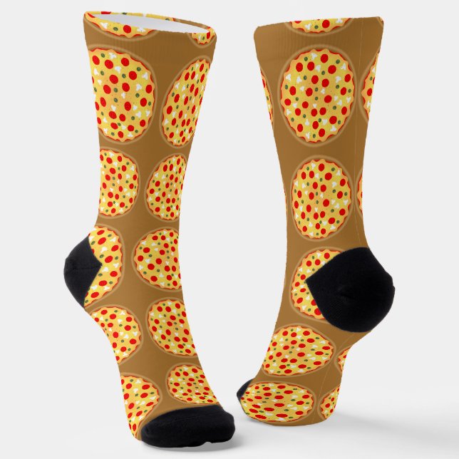 Calcetines pizza divertida de Guay pepperoni hongo (Angular)
