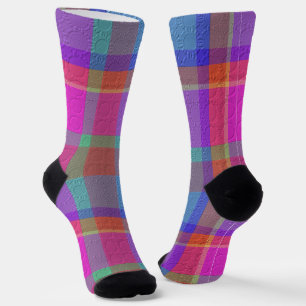 Calcetines Plaid Decorativo
