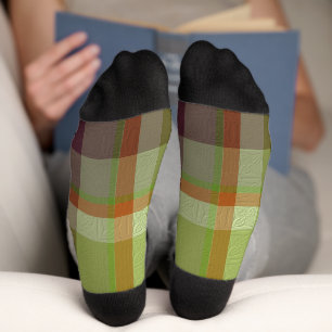 Calcetines Plaid Decorativo
