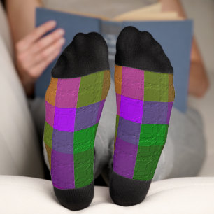 Calcetines Plaid Decorativo