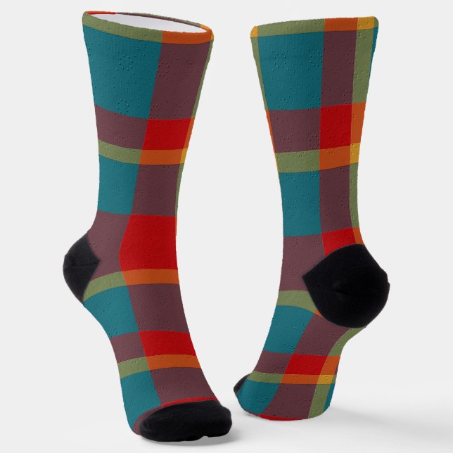 Calcetines Plaid Decorativo (Angular)