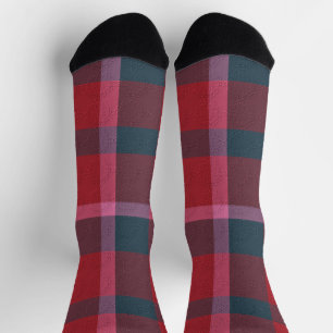 Calcetines Plaid Decorativo