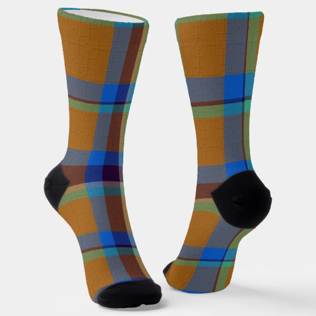Calcetines Plaid Decorativo (Angular)