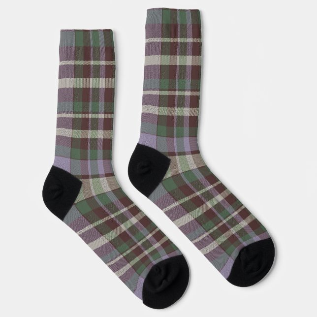 Calcetines Plaid Decorativo (Derecha)