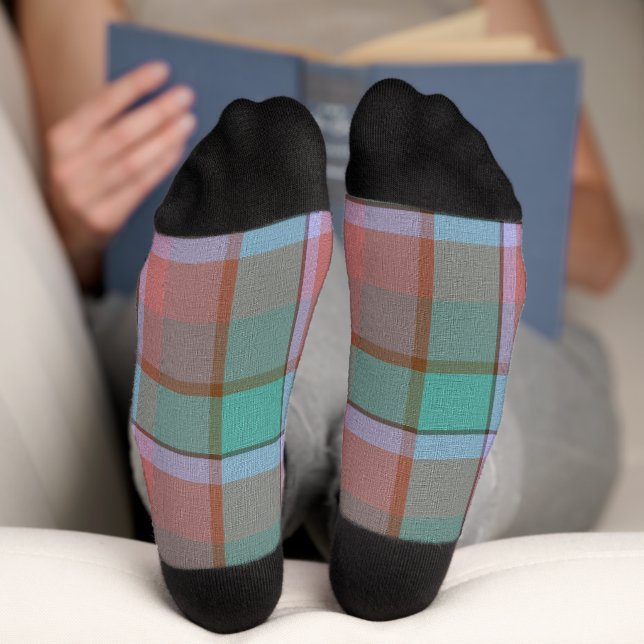 Calcetines  Plaid Decorativo  (Abajo)