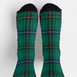 Calcetines Plaid Henderson Green Black Check Tartan