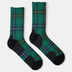 Calcetines Plaid Henderson Green Black Check Tartan