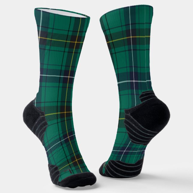 Calcetines Plaid Henderson Green Black Check Tartan (Angular)