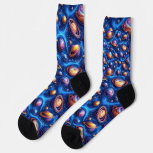 Calcetines Planetas de la luna galaxia