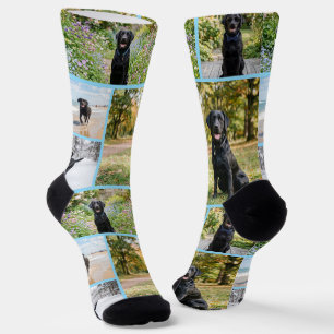 Calcetines Plantilla de 5 fotos divertidas personalizadas