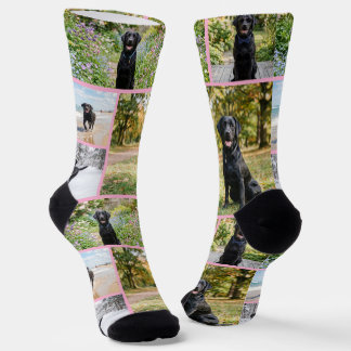 Calcetines Plantilla de 5 fotos divertidas personalizadas