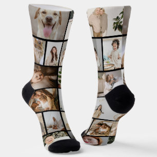 Calcetines Plantilla de fotografía personalizada Fun 16