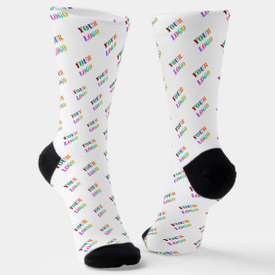Calcetines Plantilla de sockets de logotipo empresarial Perso