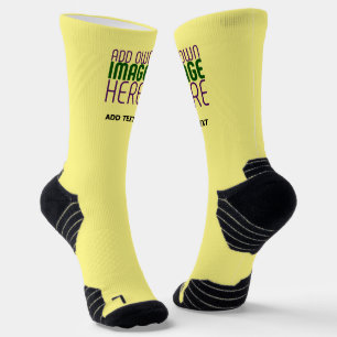 CALCETINES PLANTILLA DE TEXTO DE IMAGEN AMARILLO PASTEL EDITA