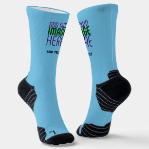 CALCETINES PLANTILLA DE TEXTO DE IMAGEN AZUL CIELO SWAG EDITA