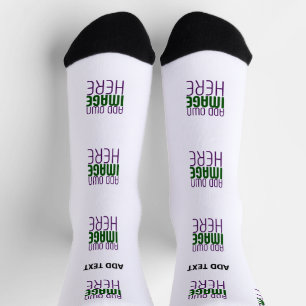 CALCETINES PLANTILLA DE TEXTO DE IMAGEN BLANCA SIMPLE EDITABL