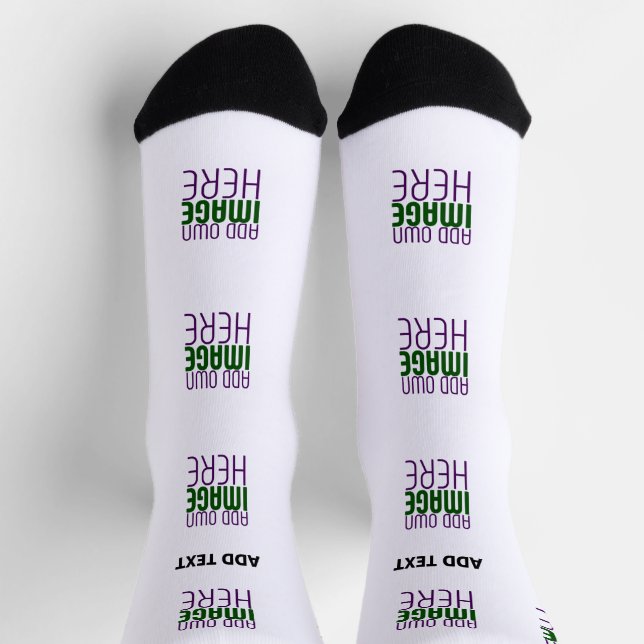 CALCETINES PLANTILLA DE TEXTO DE IMAGEN BLANCA SIMPLE EDITABL (Arriba)