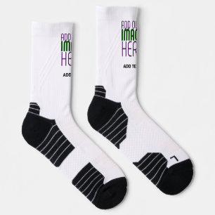 CALCETINES PLANTILLA DE TEXTO DE IMAGEN BLANCA SIMPLE EDITABL