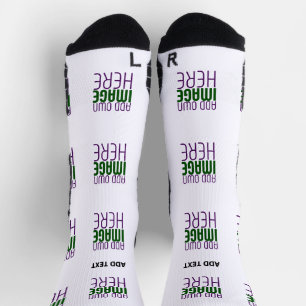 CALCETINES PLANTILLA DE TEXTO DE IMAGEN BLANCA SIMPLE EDITABL